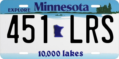 MN license plate 451LRS