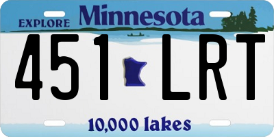 MN license plate 451LRT
