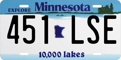 MN license plate 451LSE