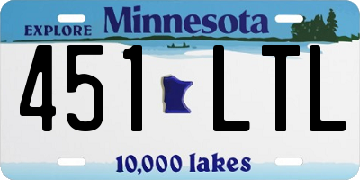 MN license plate 451LTL