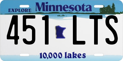 MN license plate 451LTS
