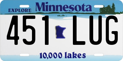 MN license plate 451LUG