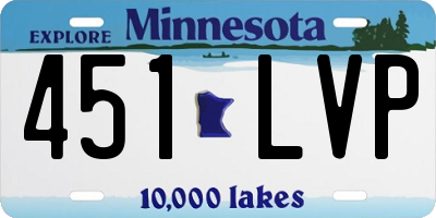 MN license plate 451LVP