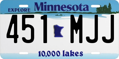 MN license plate 451MJJ