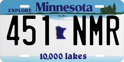 MN license plate 451NMR