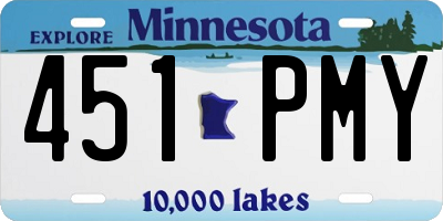MN license plate 451PMY