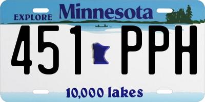 MN license plate 451PPH