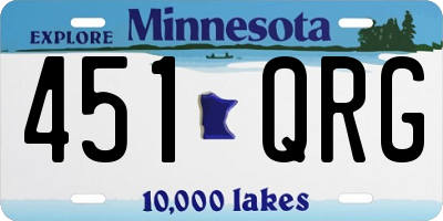 MN license plate 451QRG