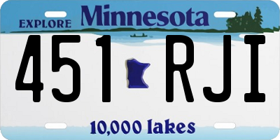 MN license plate 451RJI