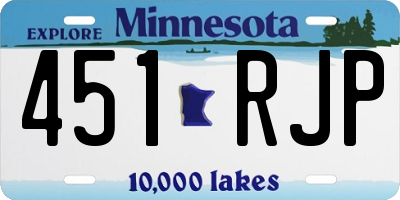 MN license plate 451RJP