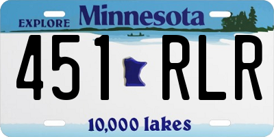 MN license plate 451RLR