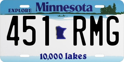 MN license plate 451RMG
