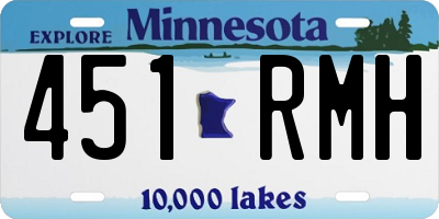 MN license plate 451RMH