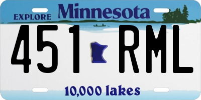 MN license plate 451RML