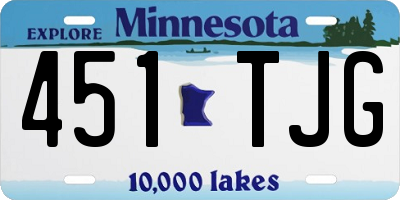 MN license plate 451TJG