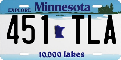 MN license plate 451TLA