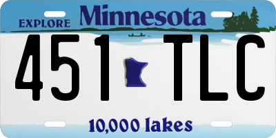 MN license plate 451TLC