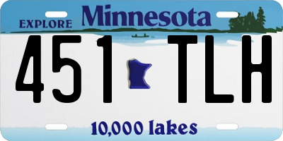 MN license plate 451TLH