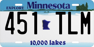 MN license plate 451TLM