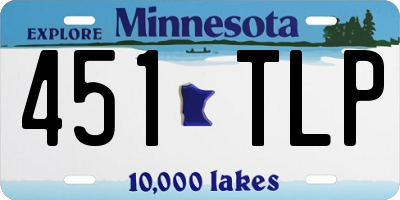 MN license plate 451TLP