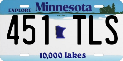 MN license plate 451TLS