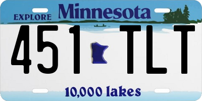 MN license plate 451TLT