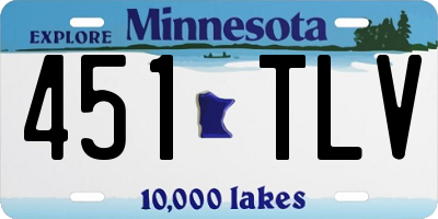 MN license plate 451TLV