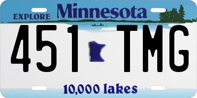 MN license plate 451TMG
