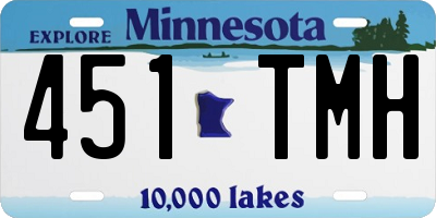 MN license plate 451TMH