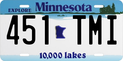 MN license plate 451TMI
