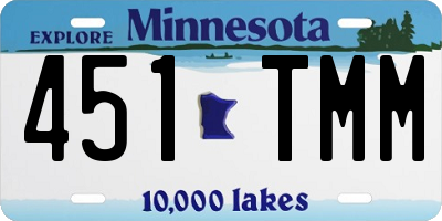 MN license plate 451TMM
