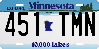 MN license plate 451TMN