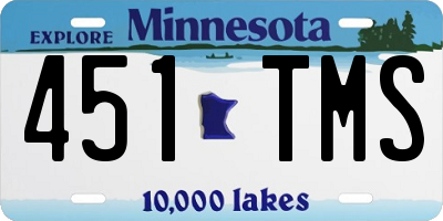 MN license plate 451TMS