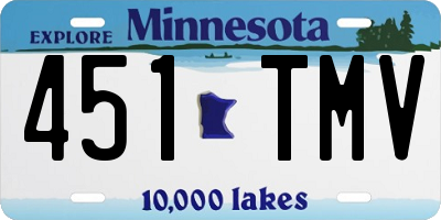 MN license plate 451TMV
