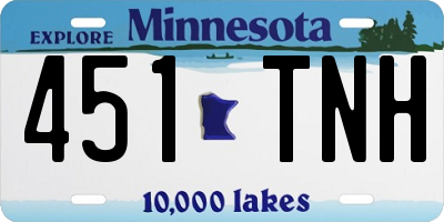 MN license plate 451TNH