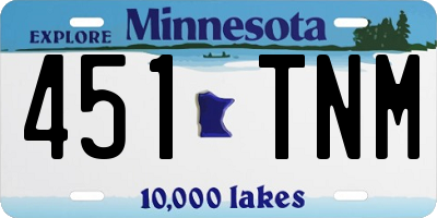 MN license plate 451TNM