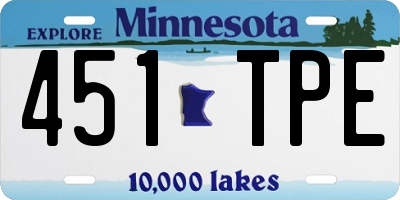 MN license plate 451TPE