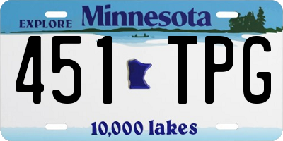 MN license plate 451TPG