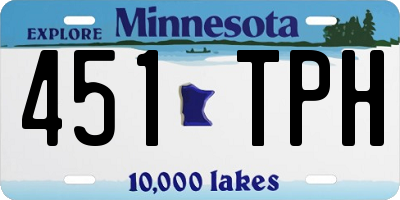 MN license plate 451TPH