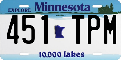 MN license plate 451TPM