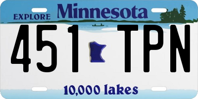 MN license plate 451TPN