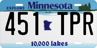 MN license plate 451TPR