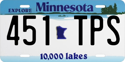 MN license plate 451TPS