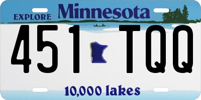 MN license plate 451TQQ