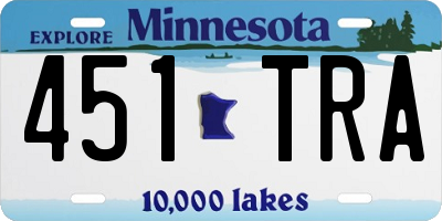 MN license plate 451TRA