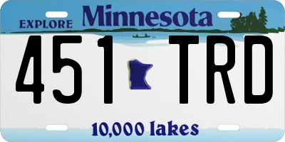MN license plate 451TRD