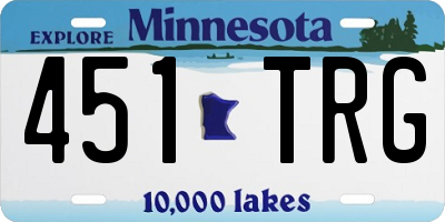 MN license plate 451TRG