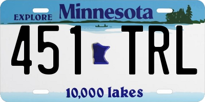 MN license plate 451TRL