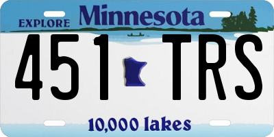 MN license plate 451TRS