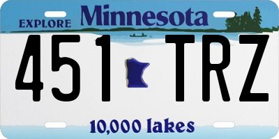 MN license plate 451TRZ